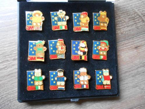 Complete set 3M landen pins in origineel doosje, Verzamelen, Speldjes, Pins en Buttons, Nieuw, Speldje of Pin, Overige onderwerpen