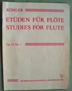 Etüden für Flöte Opus 33 No. 1  -  Ernesto Kühler, Muziek en Instrumenten, Ophalen of Verzenden, Artiest of Componist, Klassiek