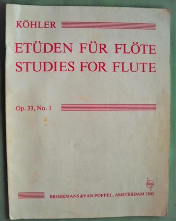 Etüden für Flöte Opus 33 No. 1  -  Ernesto Kühler beschikbaar voor biedingen
