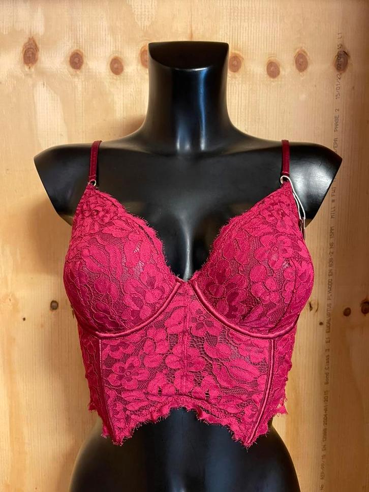 Cosabella longline bh 70d en 75d model magnolia, Kleding | Dames, Ondergoed en Lingerie, BH, Rood, Verzenden