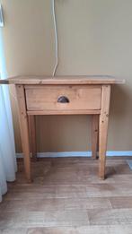 Houten tafeltje met lade, Ophalen, Gebruikt, 50 tot 100 cm, 25 tot 50 cm