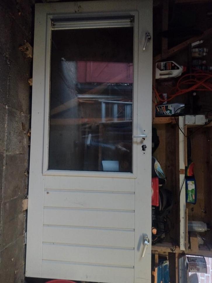 Buitendeur, Doe-het-zelf en Verbouw, Deuren en Horren, Buitendeur, 200 tot 215 cm, Glas, Ophalen