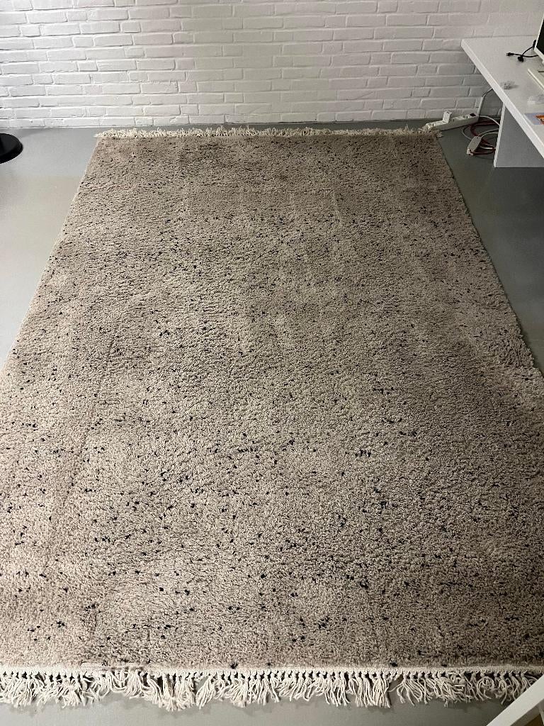 vloerkleed 200 x 290 cm zandkleur, Huis en Inrichting, Stoffering | Tapijten en Kleden, Ophalen, Gebruikt, Crème, 200 cm of meer
