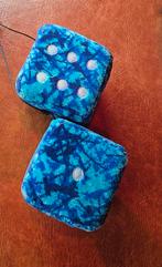 Blauwe Pluche Dobbelstenen Auto Interieur Scania Daf Volvo, Auto diversen, Verzenden