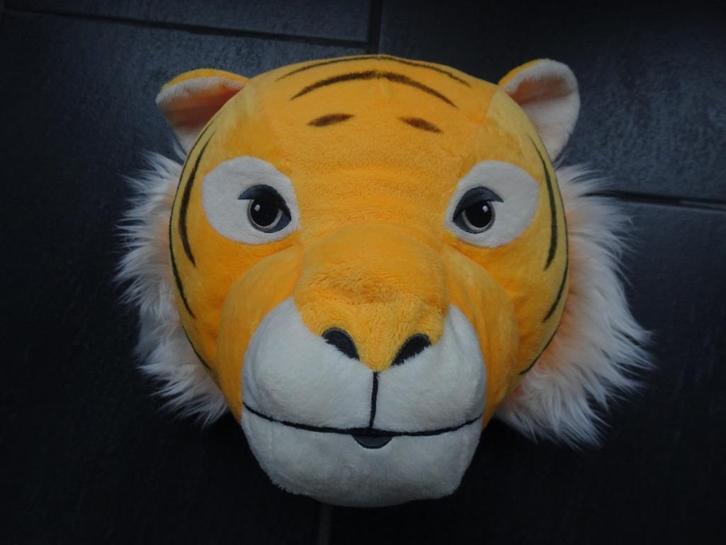 pluche tijgerhoofd, Kinderen en Baby's, Speelgoed | Knuffels en Pluche, Nieuw, Overige typen, Ophalen