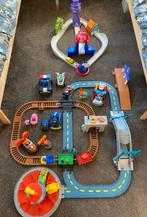 Paw Patrol baan + treinbaan + meerdere auto’s en trein, Ophalen of Verzenden, Gebruikt