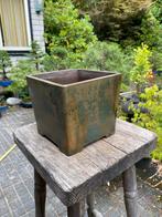Bonsai exclusieve cascadepot handmade, Steen, Gebruikt, Minder dan 30 cm, Minder dan 60 cm