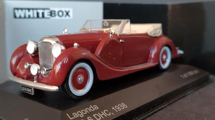 Lagonda LG 6 DhC Drophead 1938 1:43 Whitebox Pol, Hobby en Vrije tijd, Modelauto's | 1:43, Zo goed als nieuw, Verzenden