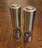 RVS elektrische zout- en pepermolen, Ophalen of Verzenden, Gebruikt