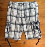 Korte Broek Kenji Clothing CO Maat L Blauw Grijs Wit, Ophalen of Verzenden, Zo goed als nieuw, Maat 52/54 (L), Blauw