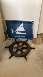 Nautisch antiek stuur boot stuurwiel, Ophalen of Verzenden, Gebruikt, Motorboot of Zeilboot