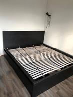 IKEA MALM 180x200 bed met MALM lades en LONSET lattenbodem, Huis en Inrichting, Slaapkamer | Bedden, Ophalen, Modern Ikea, Zwart