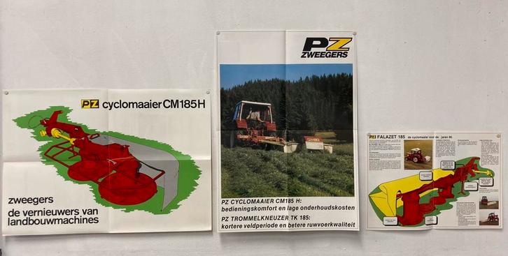 PZ Zweegers 185 185H Falazet posters (folders) €2,5 per stuk, Boeken, Catalogussen en Folders, Nieuw, Folder, Ophalen of Verzenden