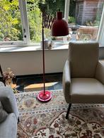 Rode accordeon vloerlamp – vintage look, Ophalen, Gebruikt