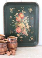 Oud toleware dienblad, Antiek en Kunst, Ophalen of Verzenden