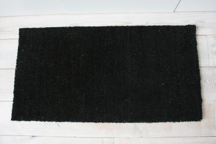 Zwarte kokos deurmat 100 x 52 cm., Tuin en Terras, Deurmatten, Zo goed als nieuw, Kokos, Binnen, Ophalen of Verzenden