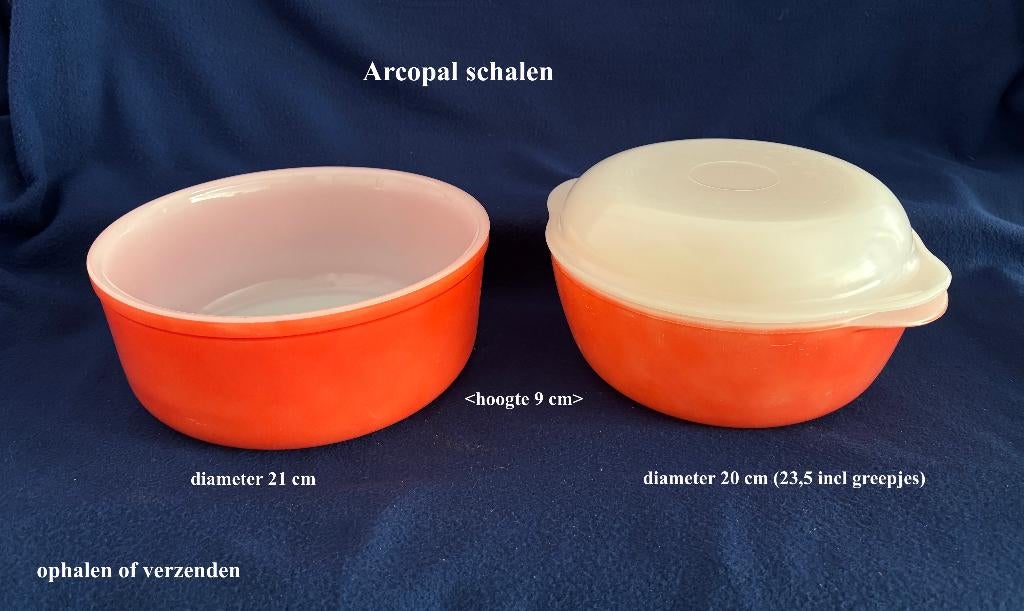 2 Arcopal France Schalen € 18 Retro schaal jaren '60 Vintage, Ophalen