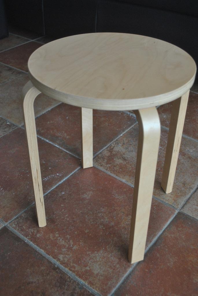 Kruk, hout, Ikea Frosta, Huis en Inrichting, Krukjes, Gebruikt, Hout, Ophalen