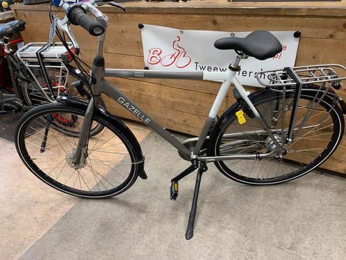 Gazelle paris herenfiets 57cm, Fietsen en Brommers, Fietsen | Heren | Herenfietsen, Zo goed als nieuw, Gazelle, 57 tot 61 cm, Versnellingen