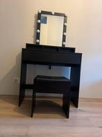 Make-up tafel zwart, Ophalen, Gebruikt, 100 tot 150 cm, 50 tot 100 cm