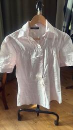 Pink grey stripped Stefanel silk shirt, Maat 38/40 (M), Ophalen of Verzenden, Zo goed als nieuw, Roze