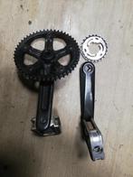 Crankstel en achter tandwiel., Ophalen of Verzenden, Zo goed als nieuw, Algemeen, Crankstel of Pedalen