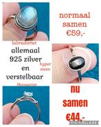 AANBIEDING Set van 3 prachtige 925 zilvere ringen, Nieuw, Ophalen of Verzenden, Met edelsteen, Dame