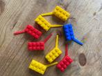 Cupcakeprikkers in de vorm van Legoblokjes, Nieuw, Versiering, Ophalen of Verzenden, Taarten of Cupcakes