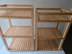 Twee massief houten rekjes Ikea Molger, Huis en Inrichting, Kasten | Stellingkasten, Ophalen, Zo goed als nieuw