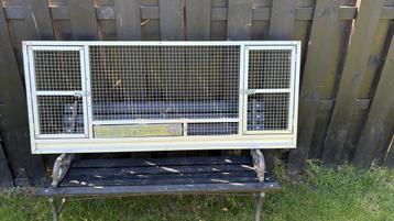 Te koop: Metalen voorfront voor kooi – 1,47 m x 60 cm beschikbaar voor biedingen