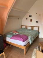 Houten bed 140x200, Ophalen, Gebruikt, Tweepersoons, 140 cm