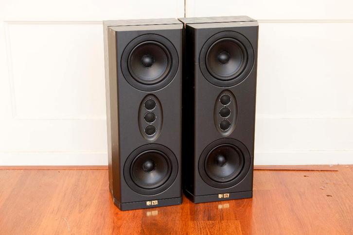 KEF AV3 THX speakers. Met defect, Audio, Tv en Foto, Luidsprekers, Gebruikt, Front, Rear of Stereo speakers, 60 tot 120 watt, Overige merken