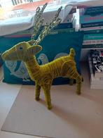 Groen fluweel kerst hert decoratie kerstmis interieur, Diversen, Kerst, Verzenden