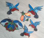 Glas in lood ijsvogel 
vogel raamdecoratie ., Ophalen of Verzenden