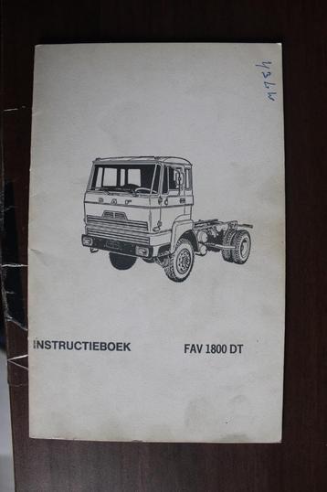 Daf FAV 1800 DT instructieboekje beschikbaar voor biedingen