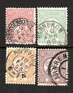 826 nvph 30-33 cijferzegels 1876-1894 gebruikt zie scan., Postzegels en Munten, Postzegels | Nederland, Ophalen of Verzenden, T/m 1940