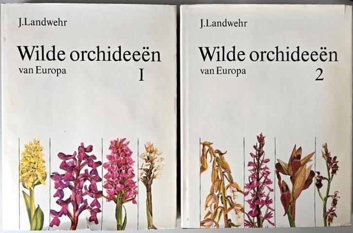 J. Landwehr: Wilde Orchideeën van Europa, deel 1 en 2., Boeken, Natuur, Zo goed als nieuw, Bloemen, Planten en Bomen, Ophalen of Verzenden