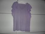 MS Mode Paars Top Met Dots Mouwen Maat XXL, Kleding | Dames, Tops, Verzenden, Paars, Maat 46/48 (XL) of groter, Zo goed als nieuw
