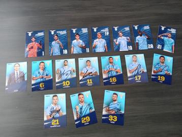 Gesigneerde spelerskaarten SS Lazio Roma beschikbaar voor biedingen