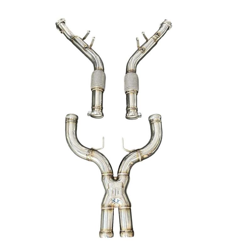 Downpipe met X-Pipe Mercedes S63/CLS63/E63 AMG M157 Motor, Auto diversen, Tuning en Styling, Ophalen of Verzenden