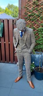 3 delig peaky blinders pak House of Cavani, Kleding | Heren, House of cavani, Bruin, Maat 48/50 (M), Ophalen of Verzenden