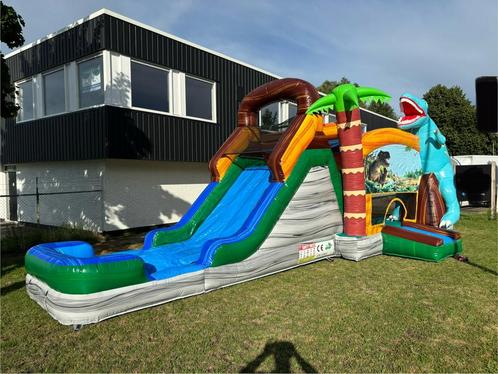 Springkussen Dino Te Huur, Hobby en Vrije tijd, Feestartikelen | Verhuur, Nieuw, Overige, Ophalen
