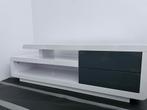 Hoogglans TV Kast & Salon Tafel Set, Huis en Inrichting, Ophalen, Kunststof, 100 tot 150 cm, Zo goed als nieuw
