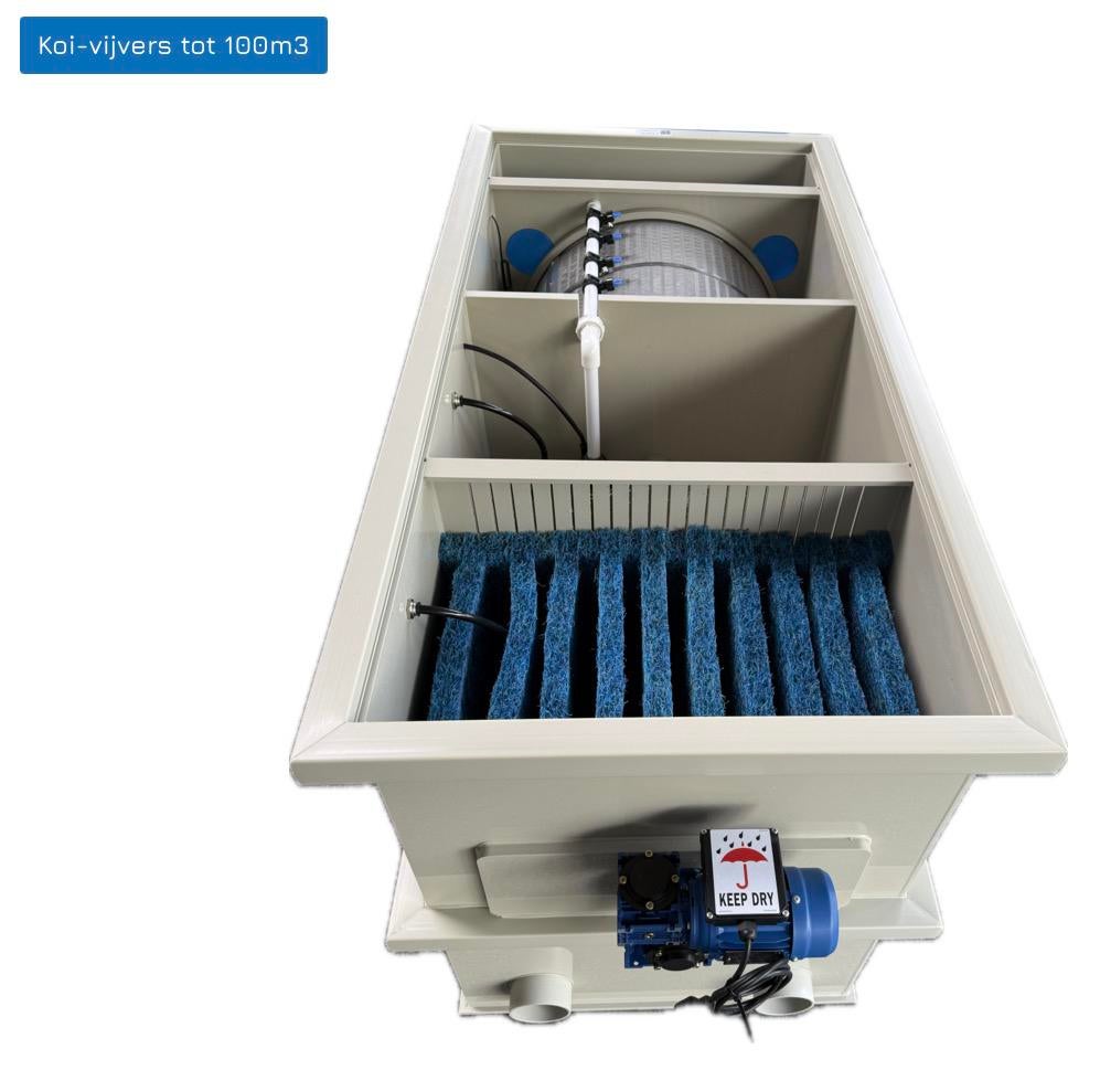 Combitrommelfilter bio100 voor 100m3 vijvers biodrum vijver, Tuin en Terras, 5384sg, Heeschkoi, Nieuw, Ophalen of Verzenden