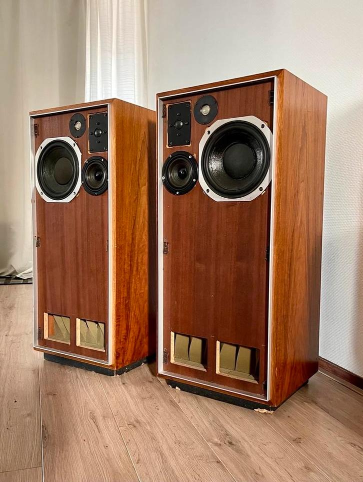 IMF TLS 50 II - Prachtige Houten kabinetten. LEZEN.!!!, Audio, Tv en Foto, Luidsprekers, Gebruikt, Front, Rear of Stereo speakers