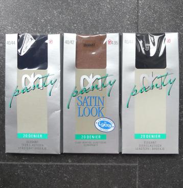 AH panty 20 denier 3 stuks zwart marine huidkleur panties beschikbaar voor biedingen
