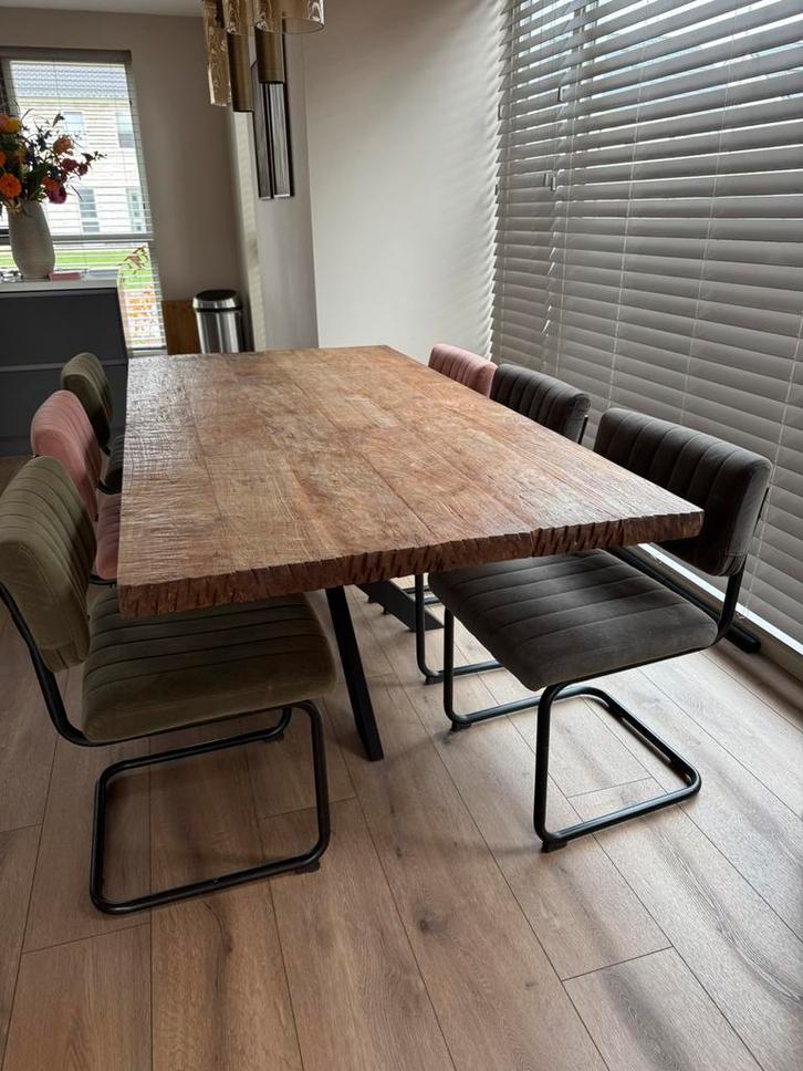 Eettafel, Huis en Inrichting, Tafels | Eettafels, Gebruikt, 150 tot 200 cm, 100 tot 150 cm, Vijf personen of meer, Rechthoekig