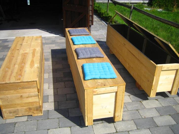 Tuinkist; Opbergkist; Tuinkussenkist; Volkstuin; Moestuin, Tuin en Terras, Tuinmeubel-accessoires, Nieuw, Ophalen