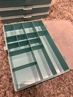 12 Turquoise Vakkenbakken/Assortimentsdozen - Zo Goed Als Ni, Huis en Inrichting, Woonaccessoires | Kisten, Ophalen, Zo goed als nieuw