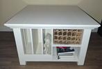 Witte Salontafel met Opbergruimte, Ophalen of Verzenden, Gebruikt, Rechthoekig, 100 tot 150 cm
